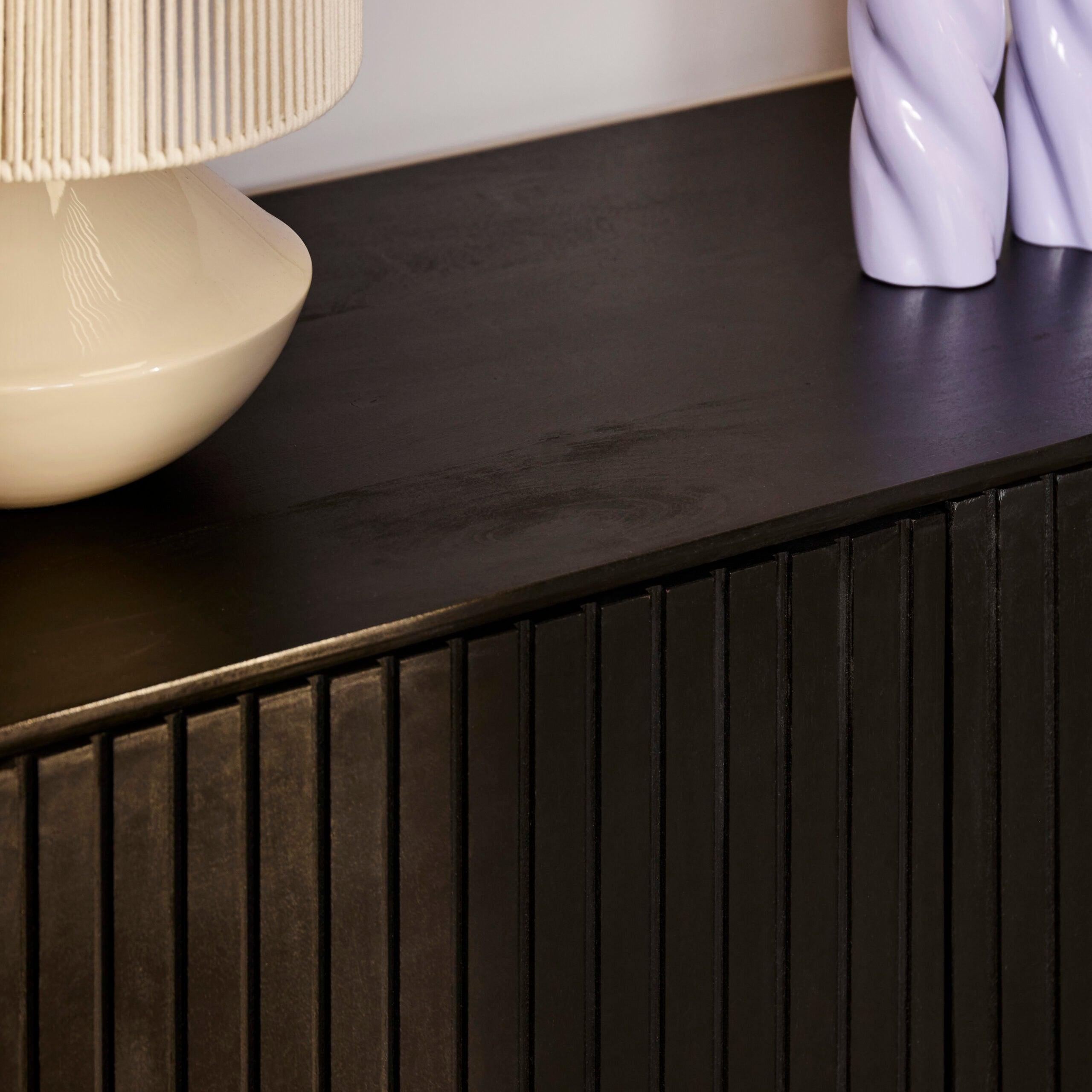 Dressoir Madison Zwart 165 cm - Industrieelinhuis.nl