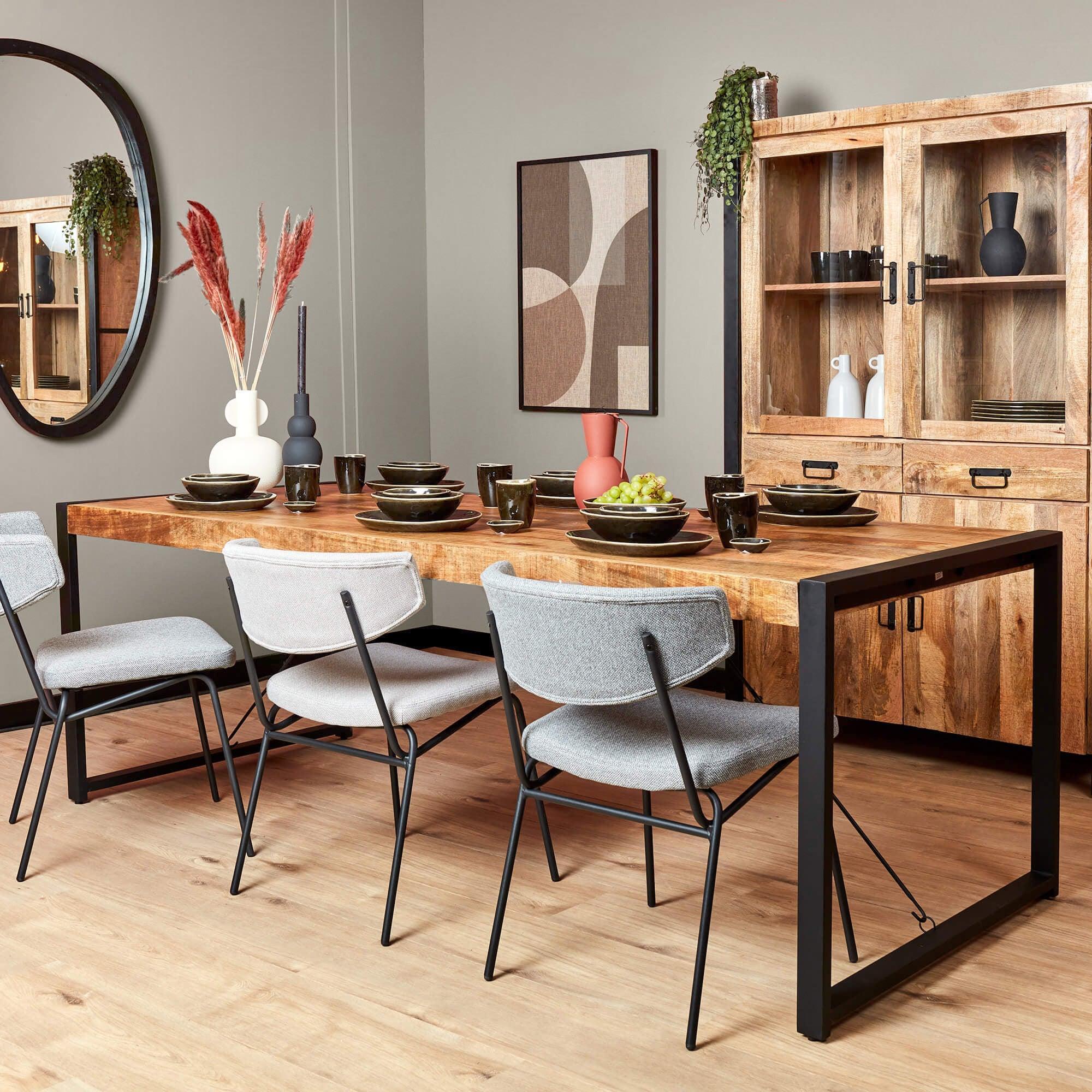 Eettafel Boaz | 220 cm - Industrieelinhuis.nl