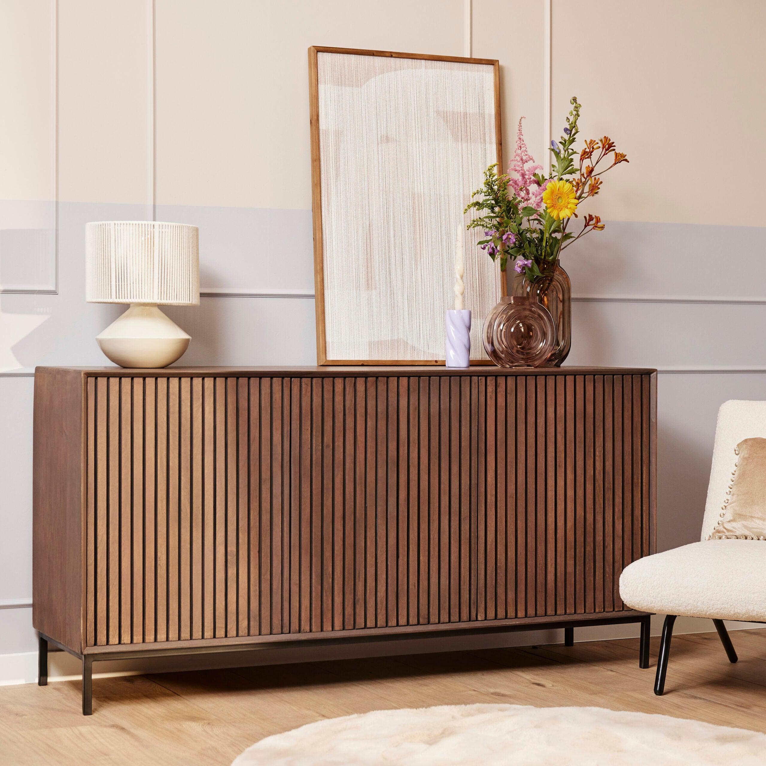 Dressoir Madison Walnoot | 165 cm - Industrieelinhuis.nl