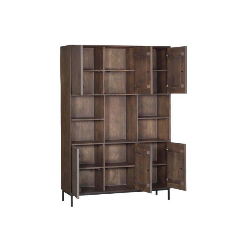 Vakkenkast XL Madison Walnoot | 135 cm - Industrieelinhuis.nl