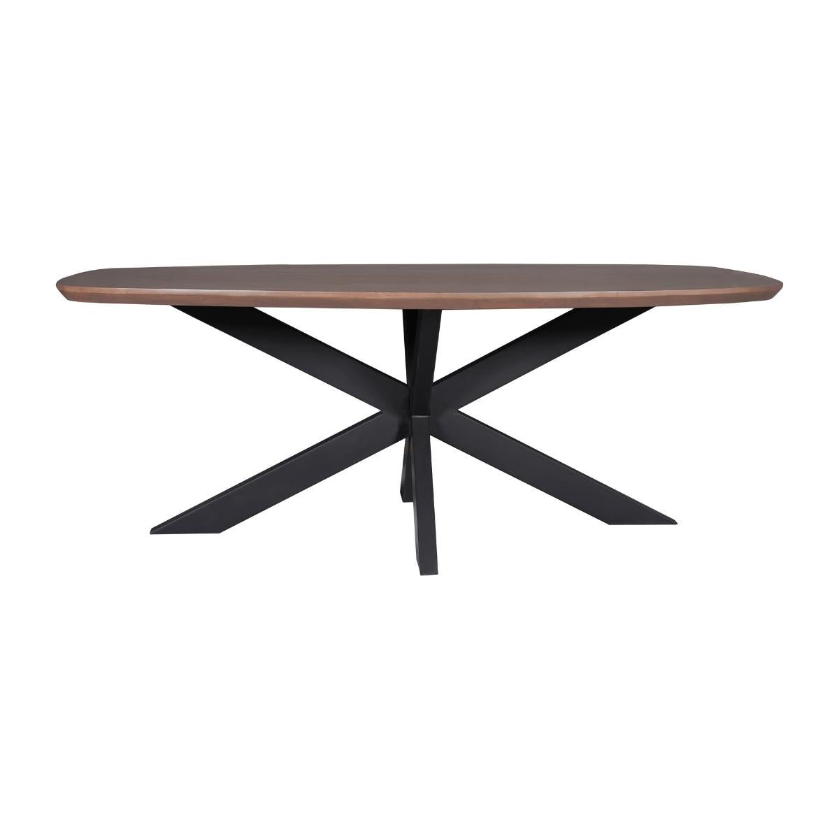 Eettafel Madison Ovaal Walnoot 240 cm - Industrieelinhuis.nl