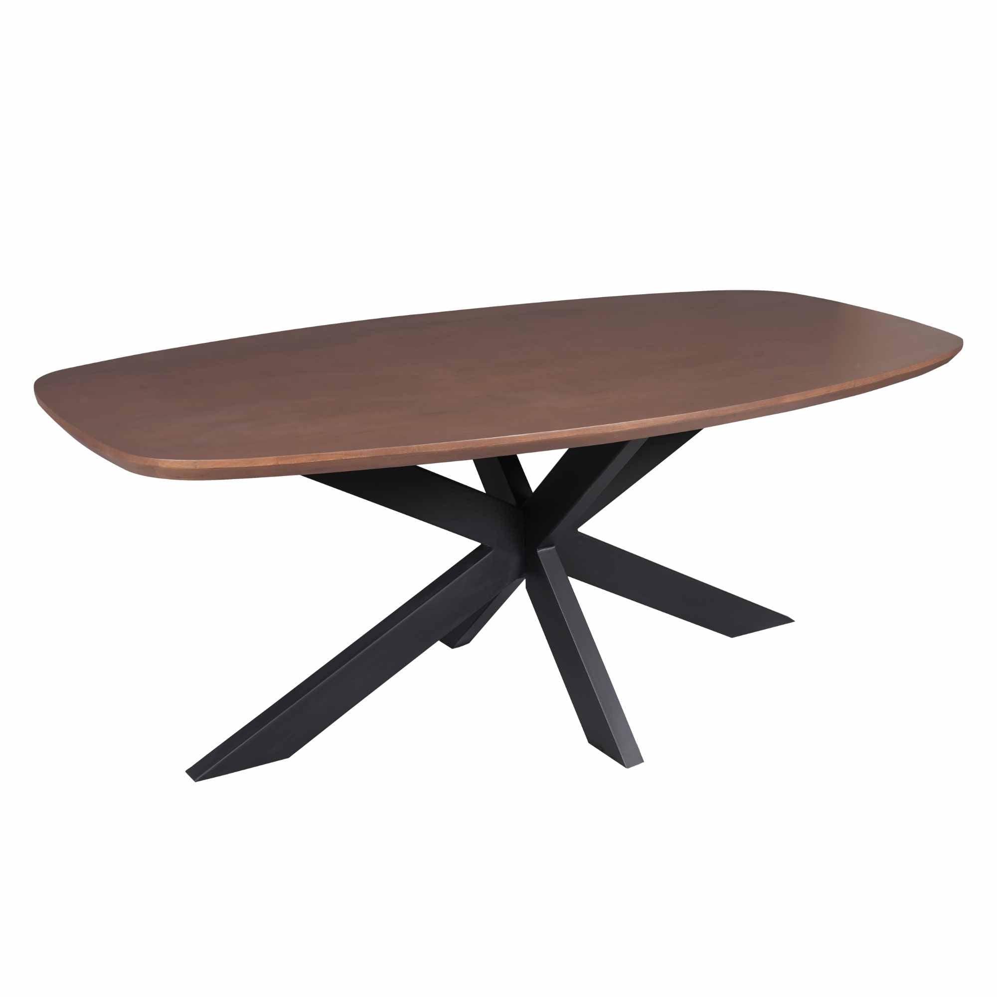 Eettafel Madison Ovaal Walnoot 240 cm - Industrieelinhuis.nl