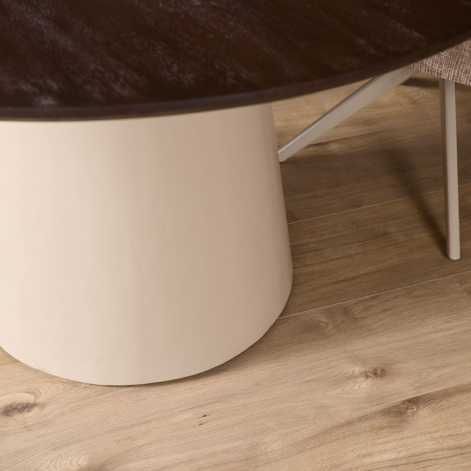 Eettafel Madison Brown | 130 cm - Industrieelinhuis.nl