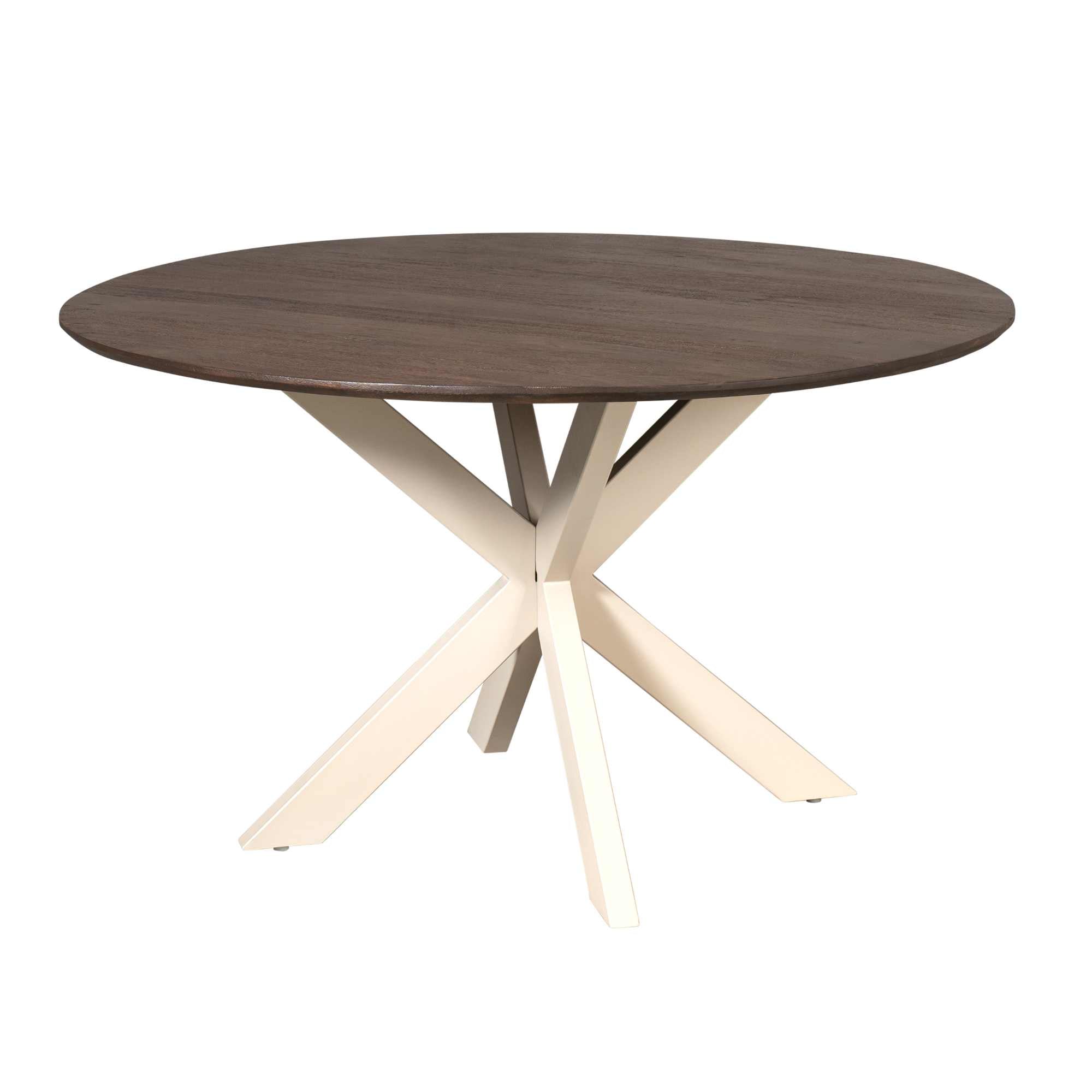 Eettafel Madison Brown | 130 cm | Poot Sand - Industrieelinhuis.nl