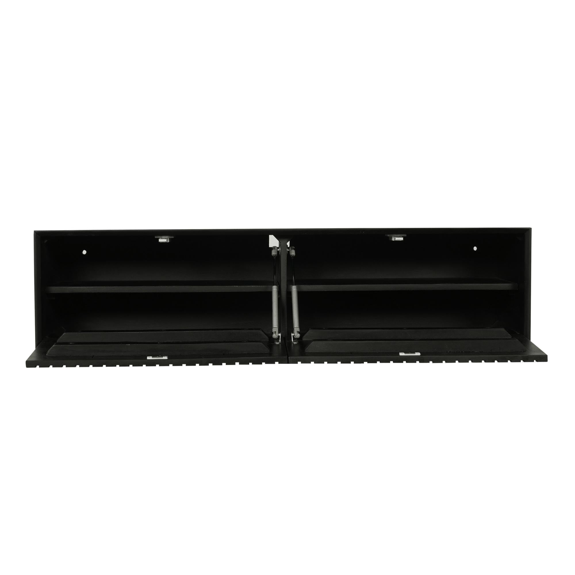 Zwevend tv meubel Maddie Zwart 120 cm - Industrieelinhuis.nl