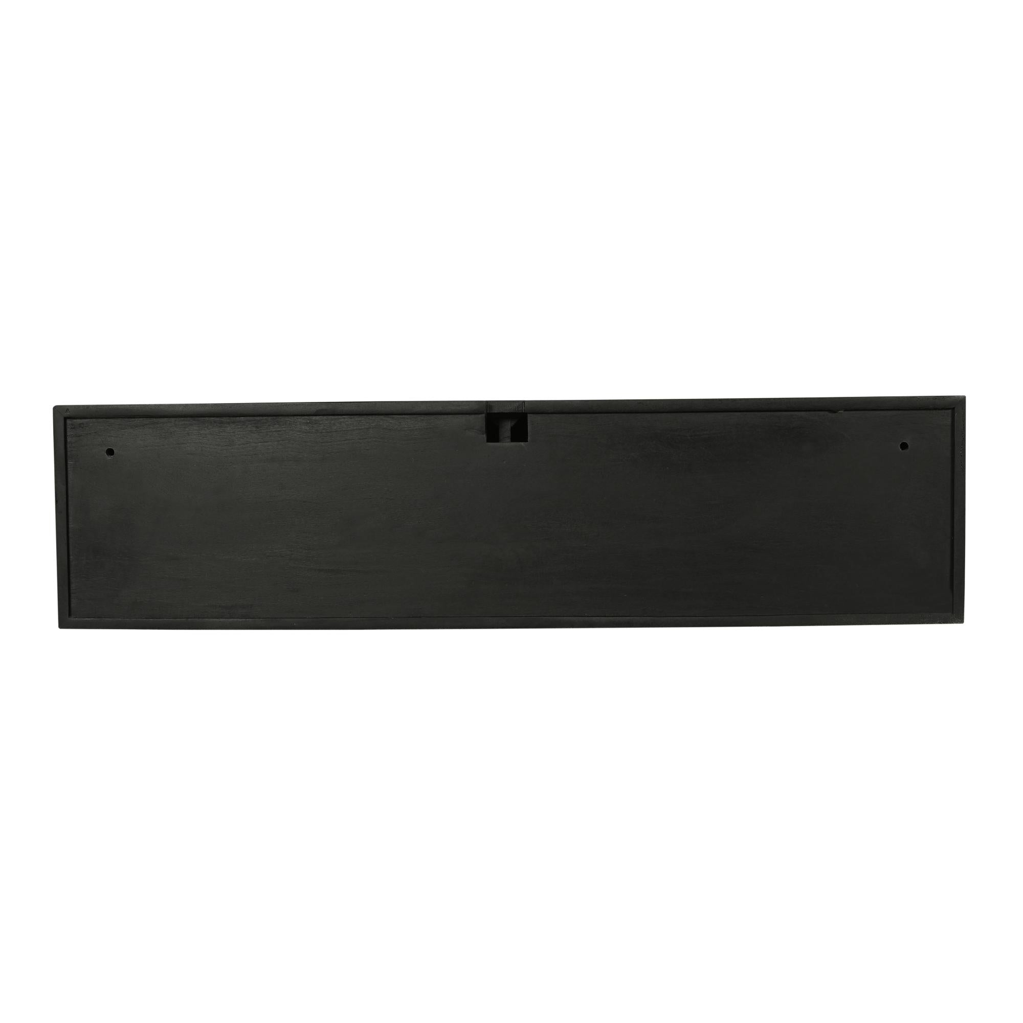 Zwevend tv meubel Maddie Zwart 120 cm - Industrieelinhuis.nl
