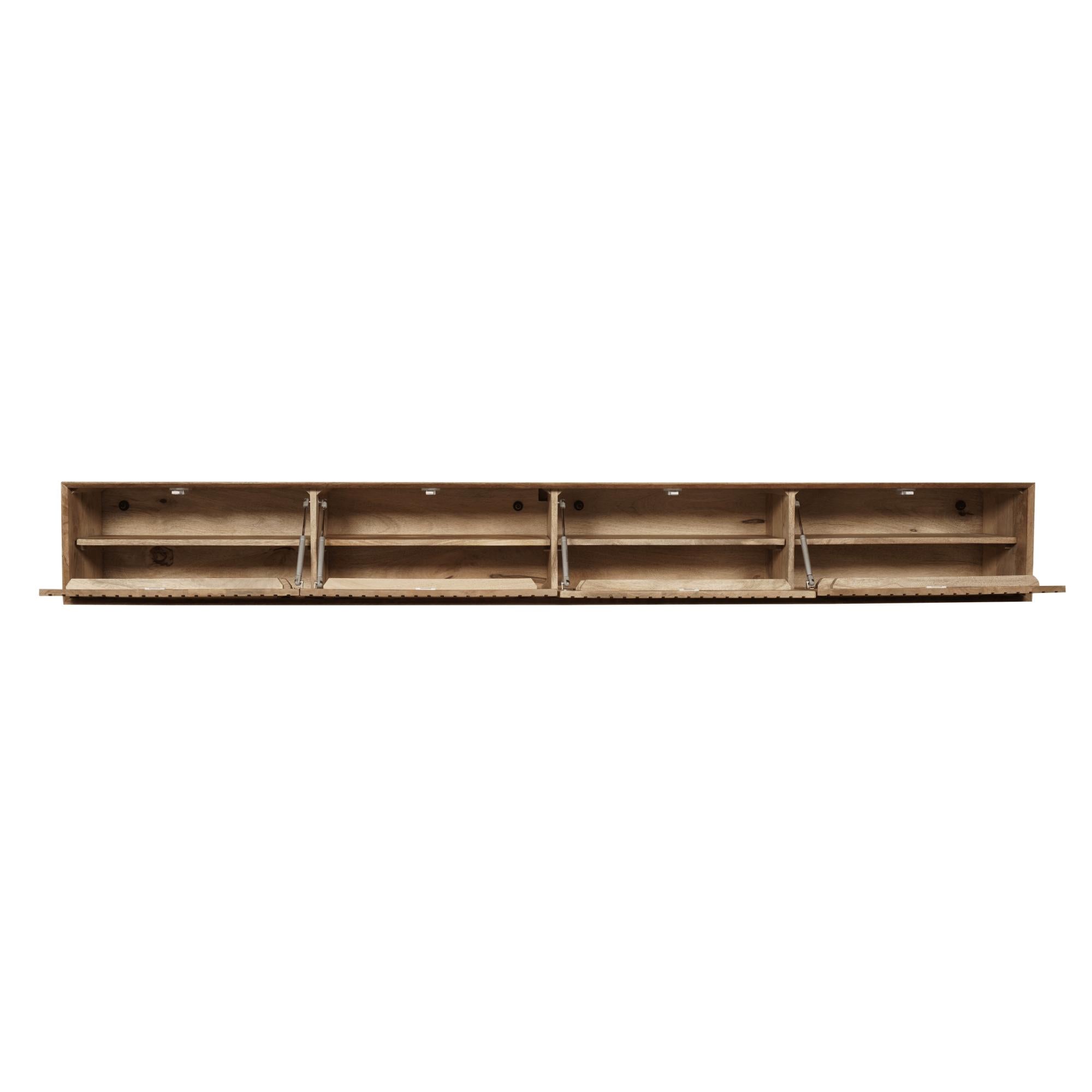 Zwevend tv meubel Maddie Naturel 280 cm - Industrieelinhuis.nl