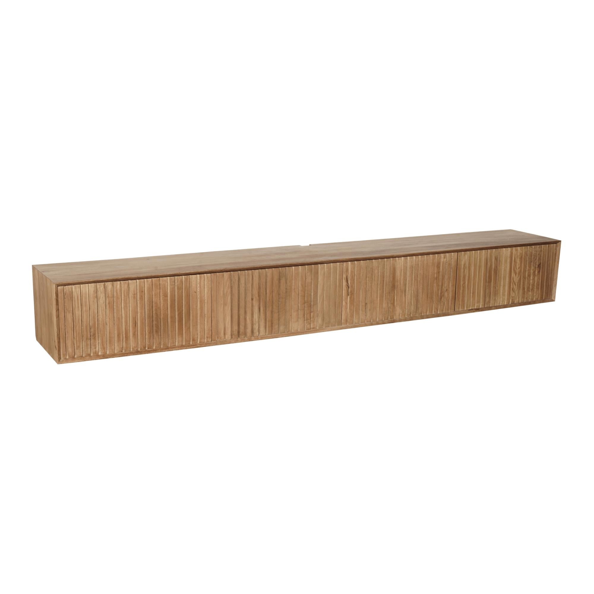 Zwevend tv meubel Maddie Naturel 280 cm - Industrieelinhuis.nl