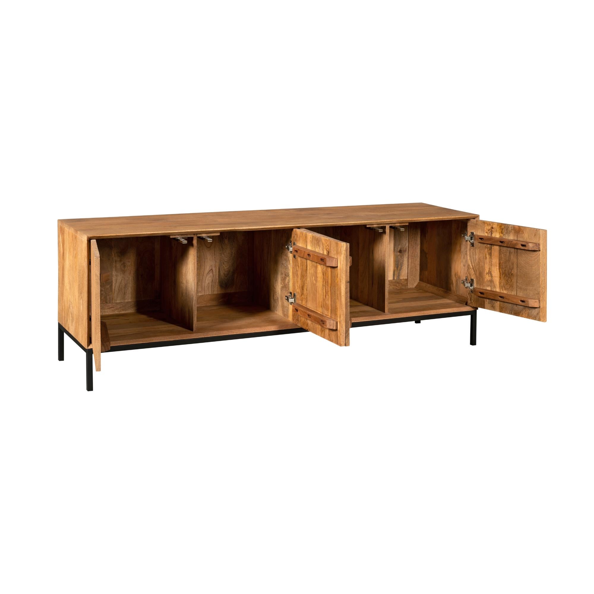 Tv meubel Madison Natural 165 cm - Industrieelinhuis.nl