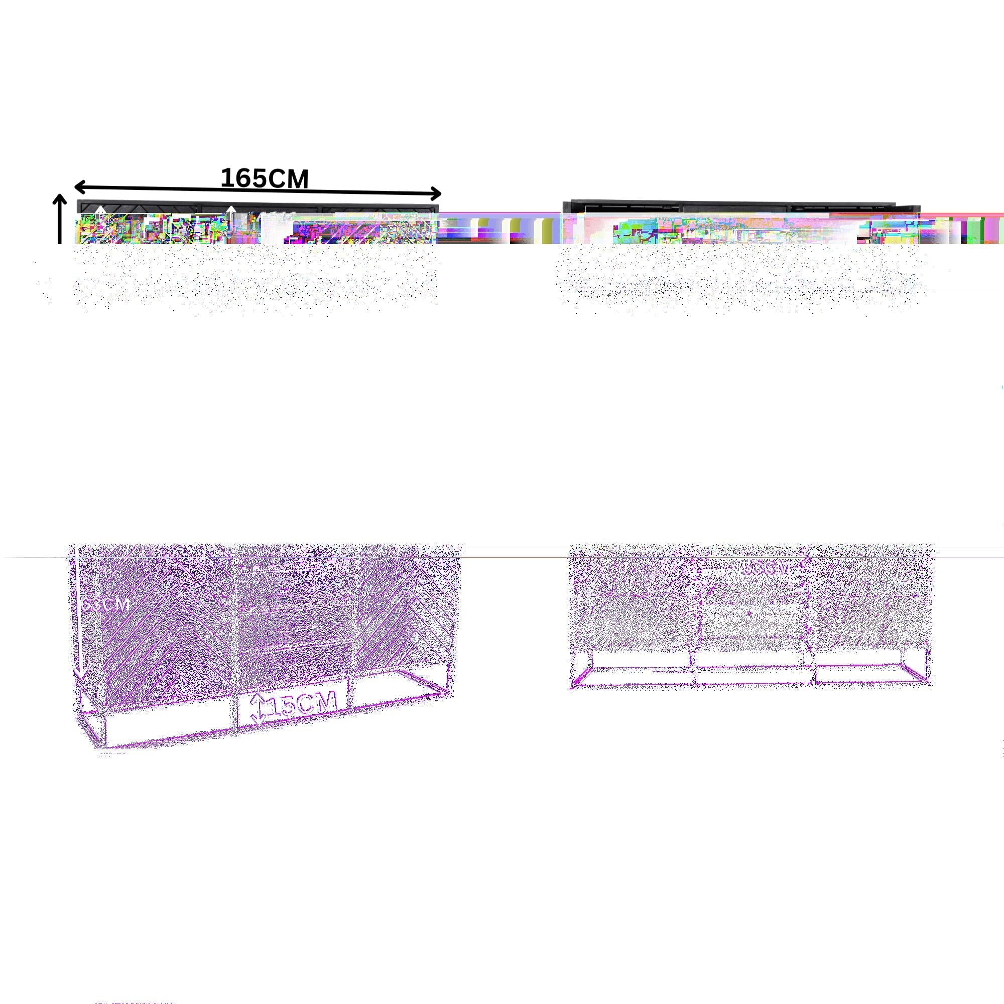 Vakkenkast Eclipse Black | 90 cm - Industrieelinhuis.nl