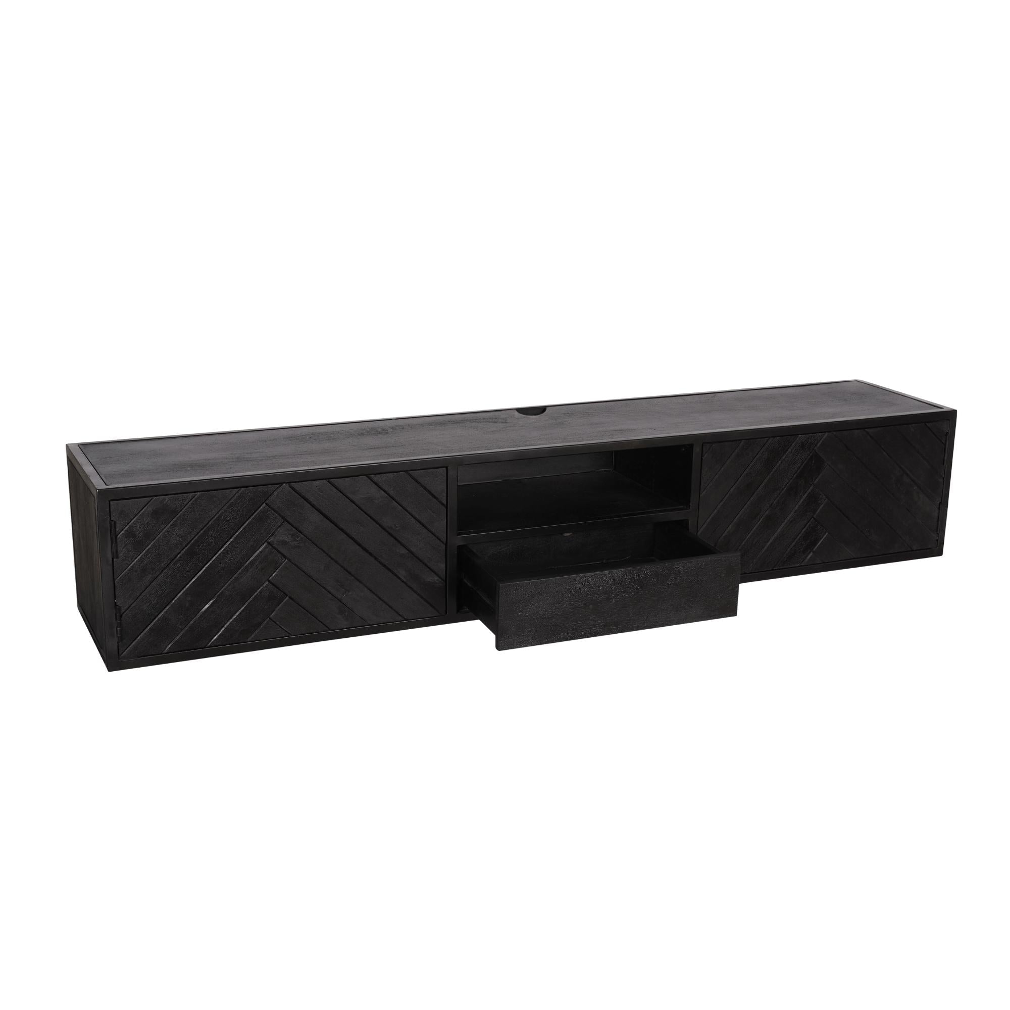 Zwevend tv meubel New York | 180 cm - Industrieelinhuis.nl