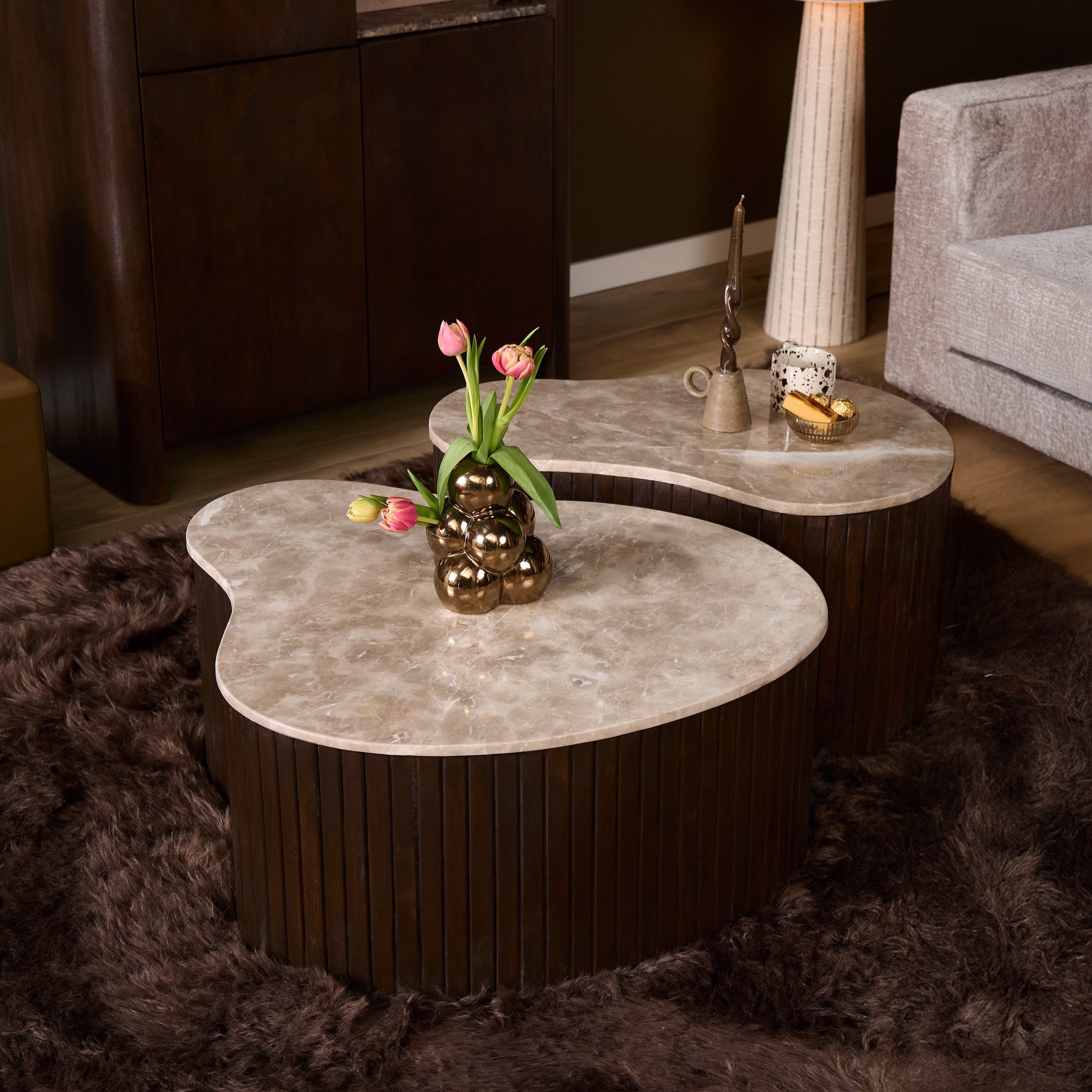 Salontafel Nomi | 70 cm | Organische Salontafel
