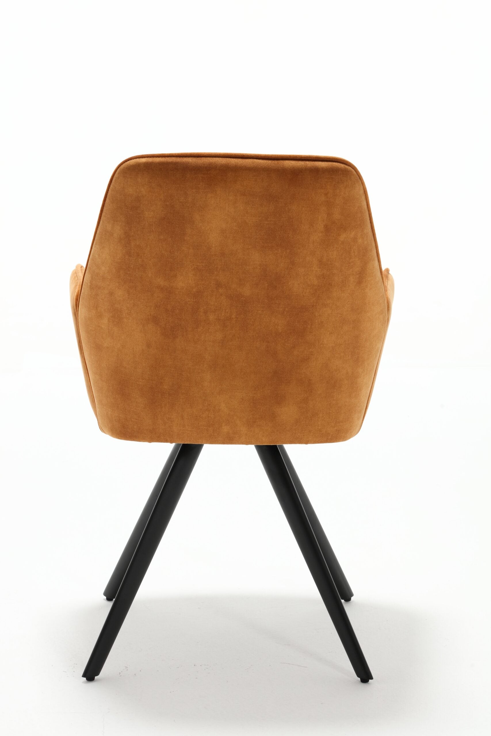 Eetkamerstoel Nola Oranje/Goud (bestellen per 2) - Industrieelinhuis.nl