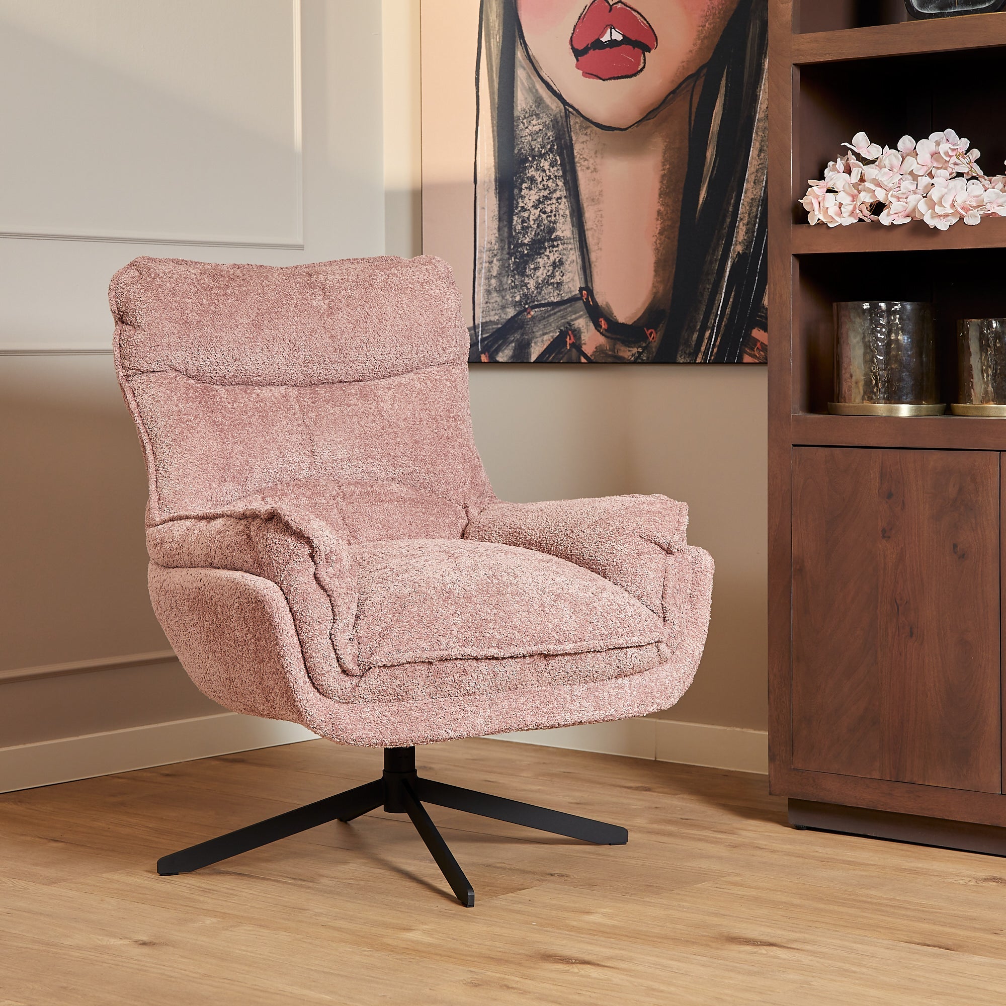 Fauteuil Vera | Pink - Industrieelinhuis.nl