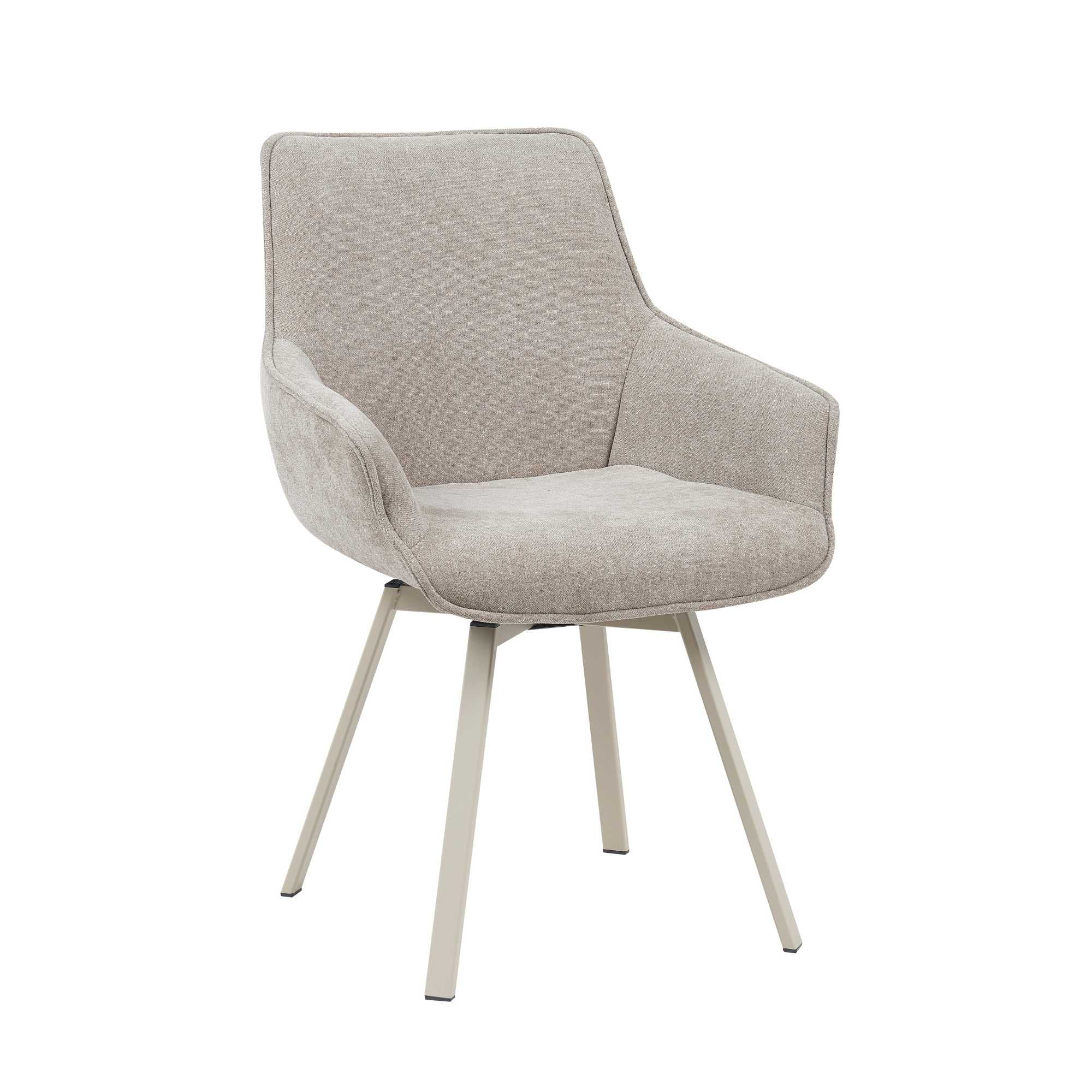 Eetkamerstoel Mees Taupe - Industrieelinhuis.nl