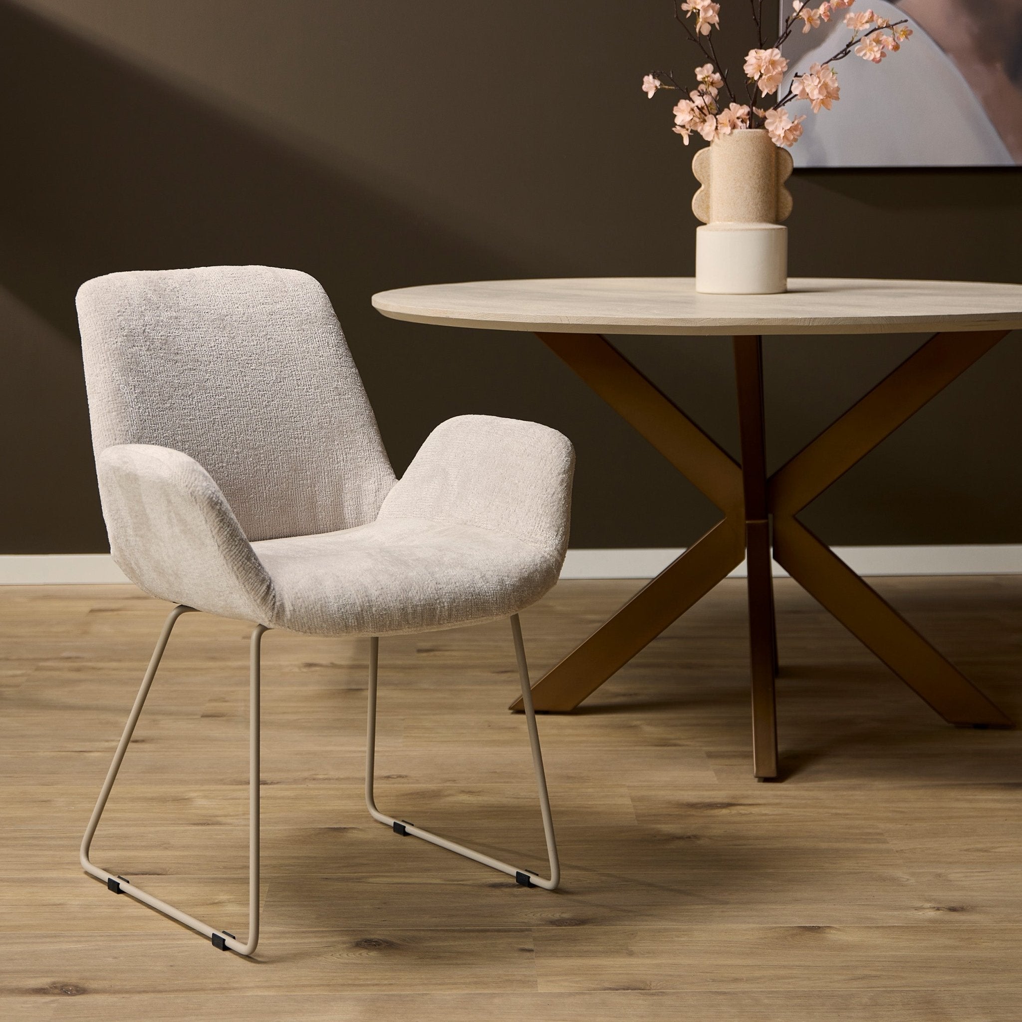 Eetkamerstoel Evan Zand - Industrieelinhuis.nl