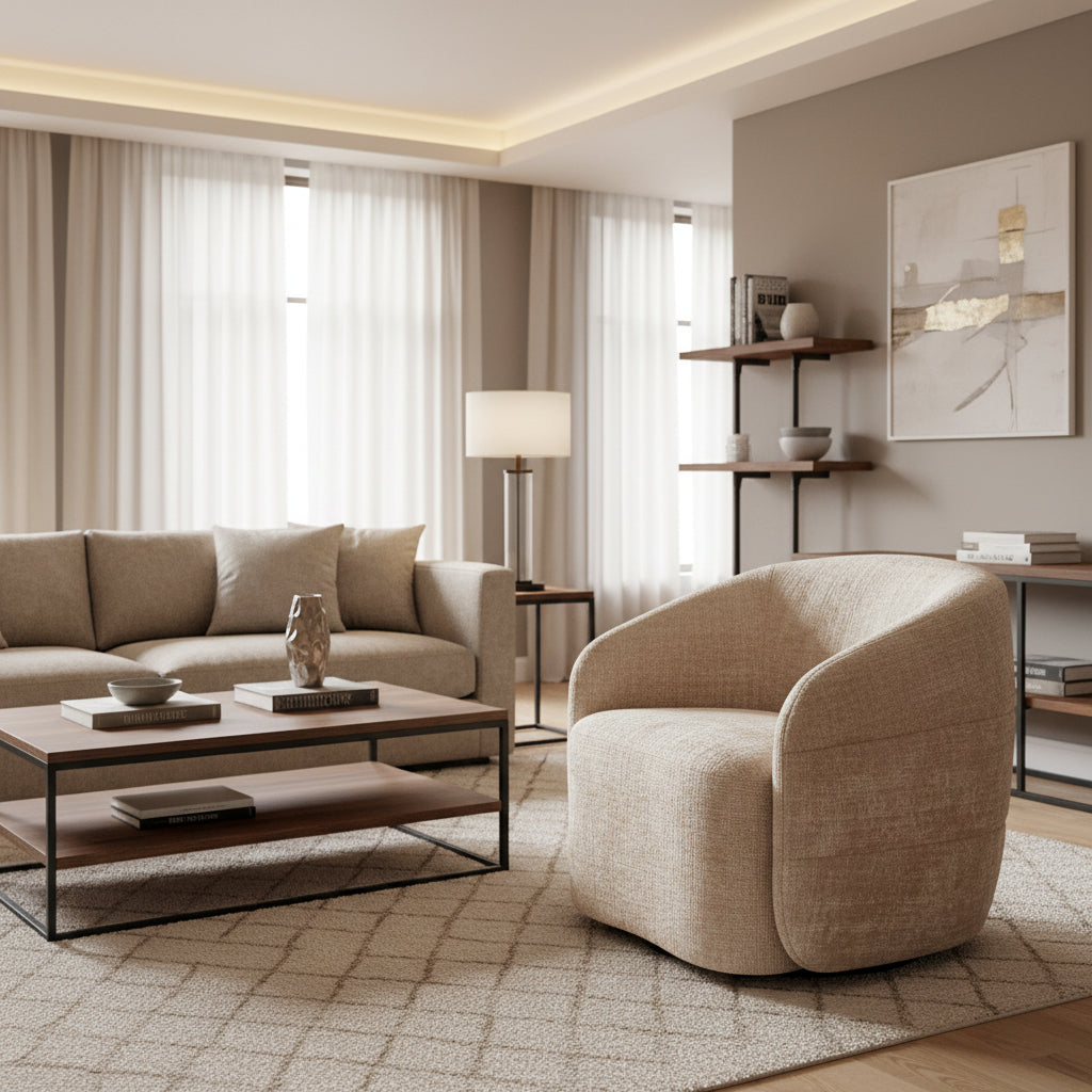 Fauteuil Yara Beige - Industrieelinhuis.nl