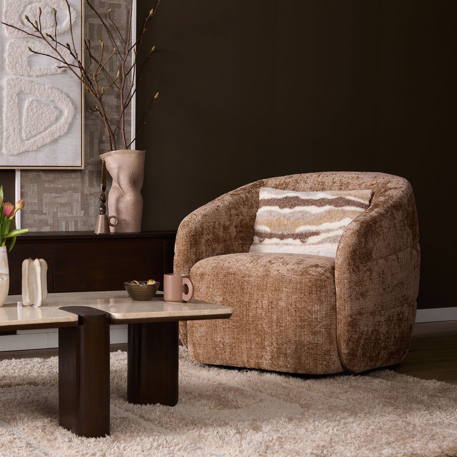 Fauteuil Yara Cinnamon - Industrieelinhuis.nl