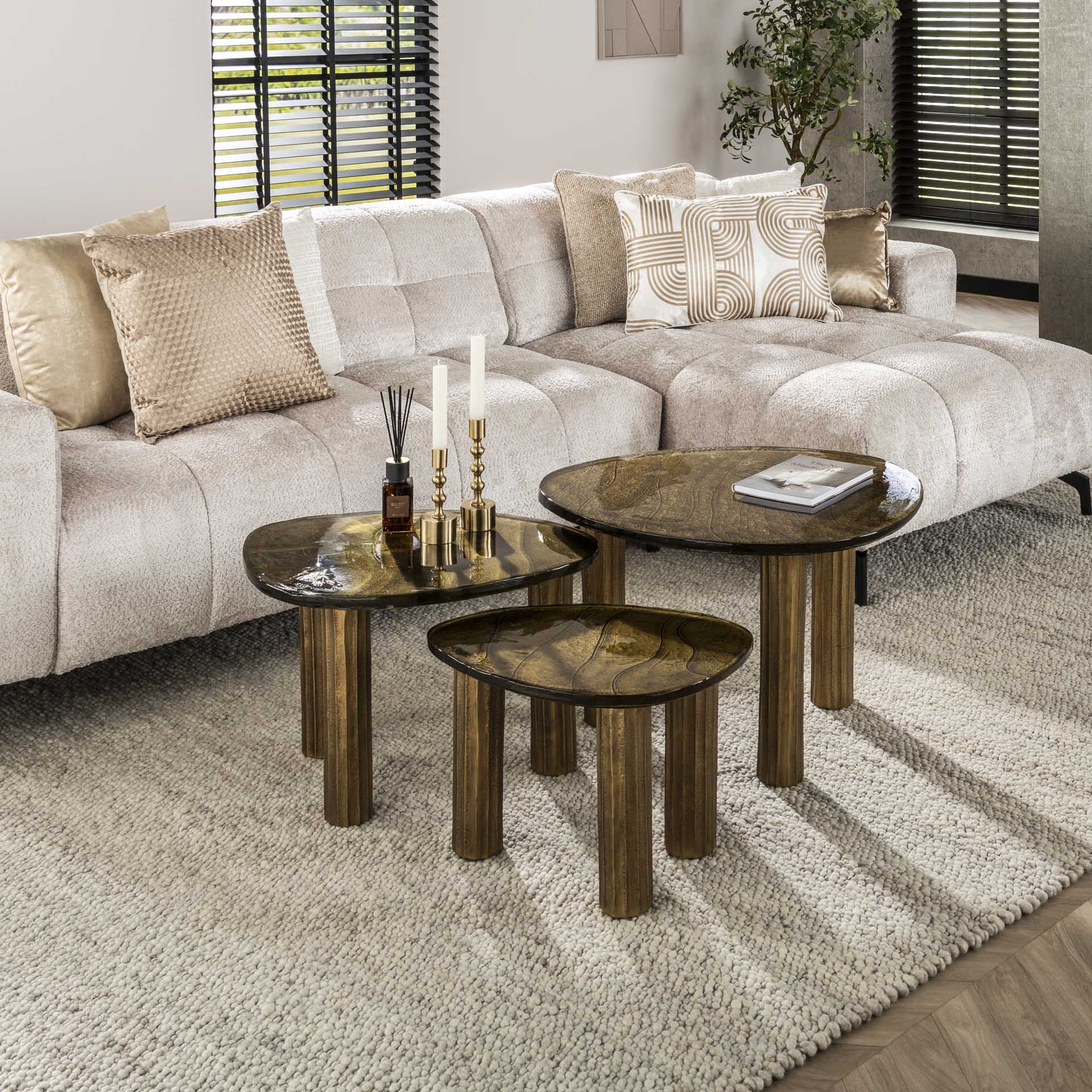 Salontafel Astra S Goud