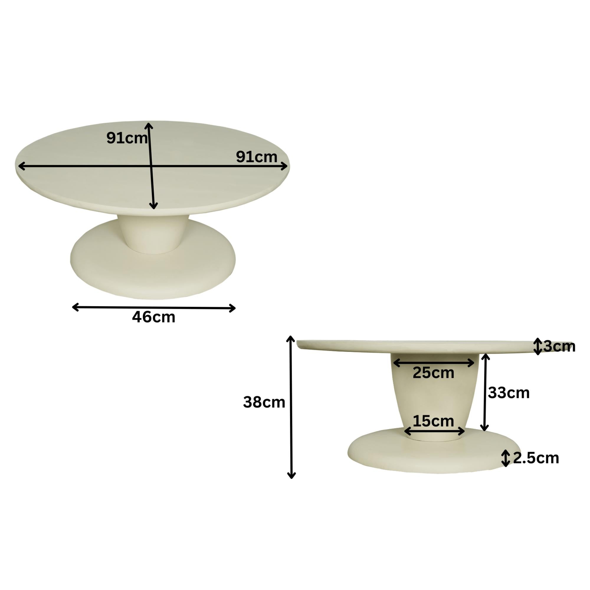 Salontafel Mabel 90 cm