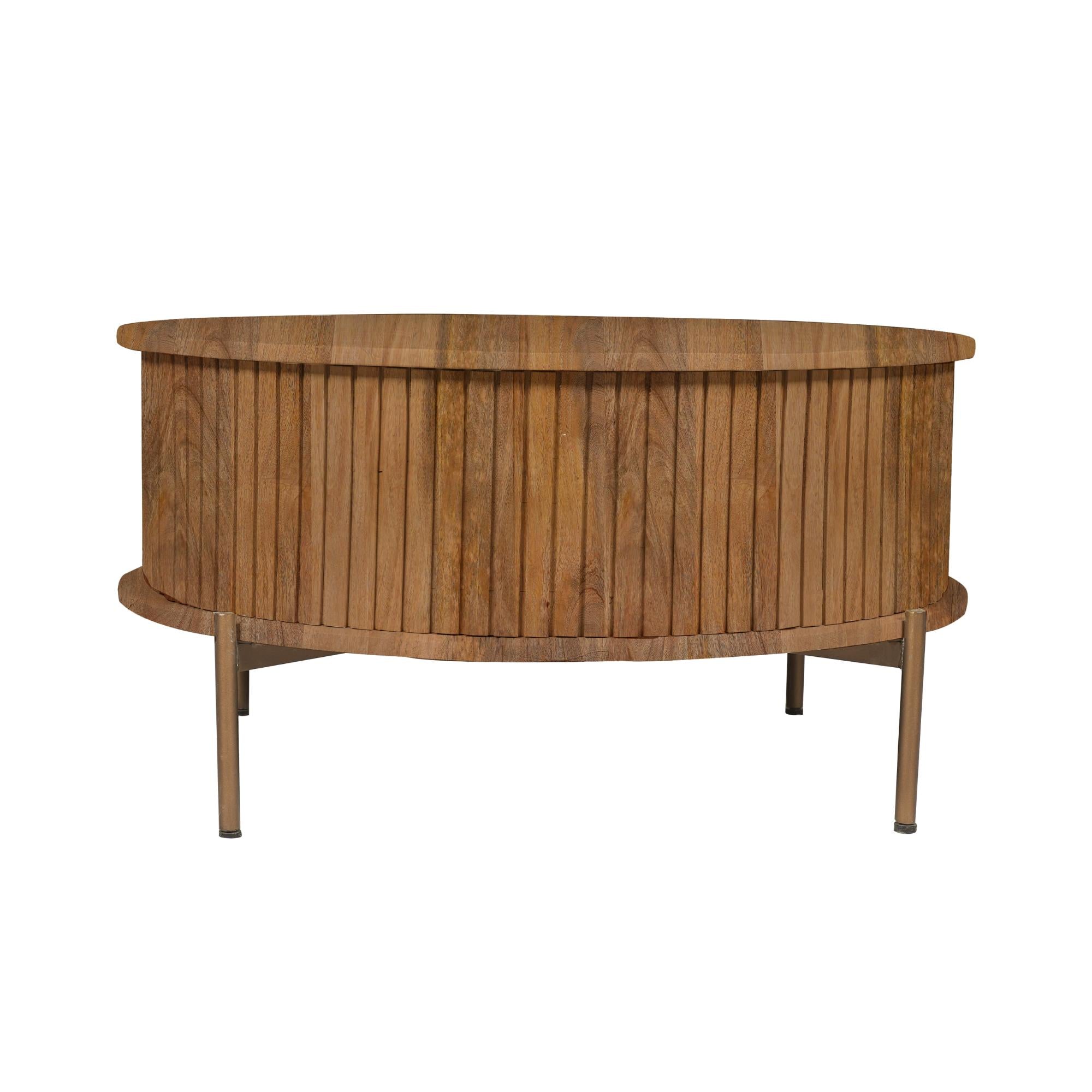 Salontafel Rond Madison Natural 80 cm