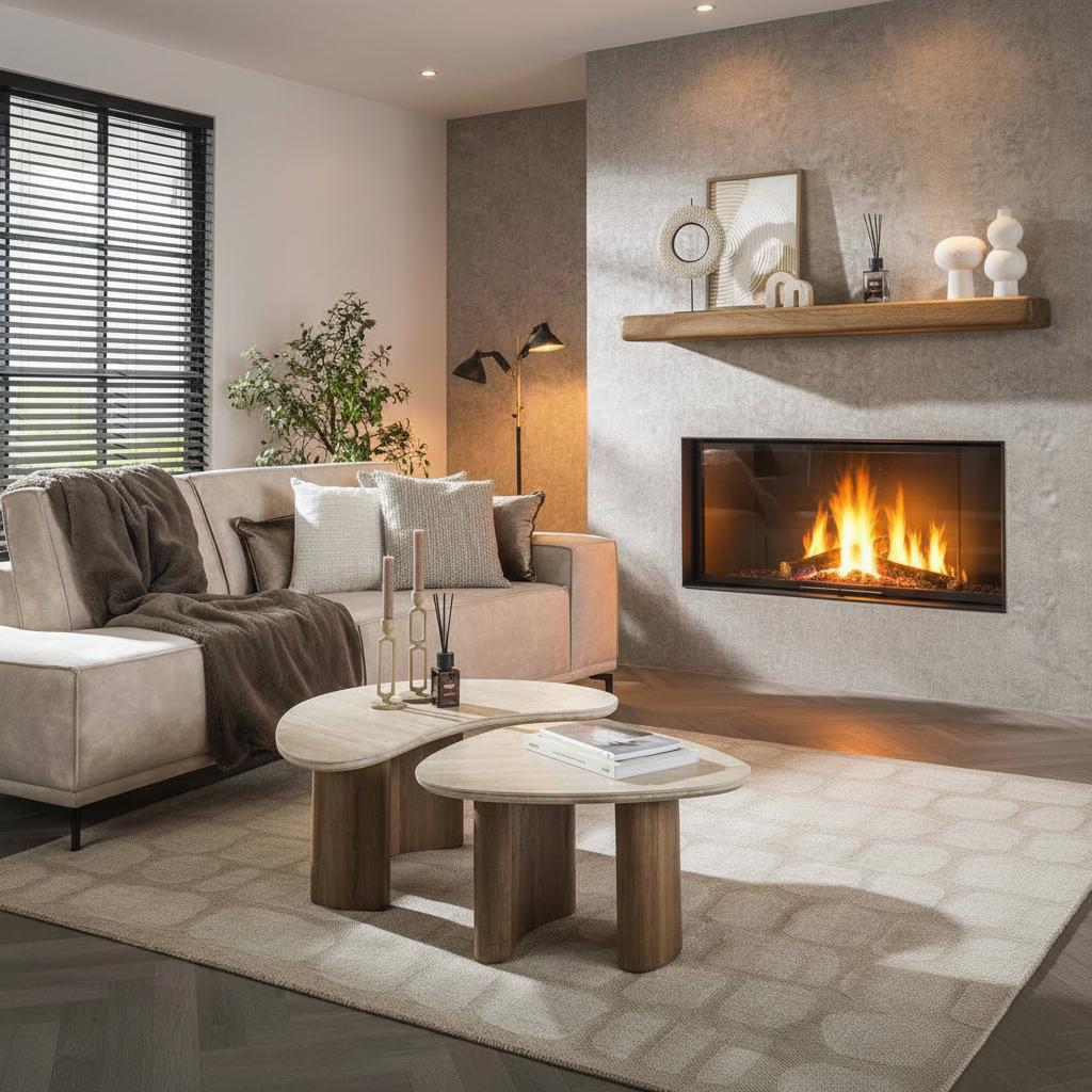 Salontafel set van 2 Trevi | Organische salontafels