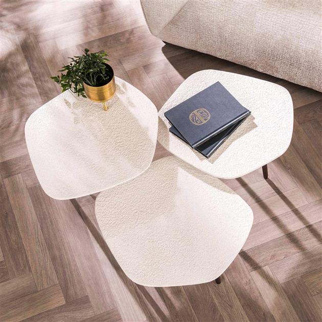 Salontafel set van 3 Point Stone
