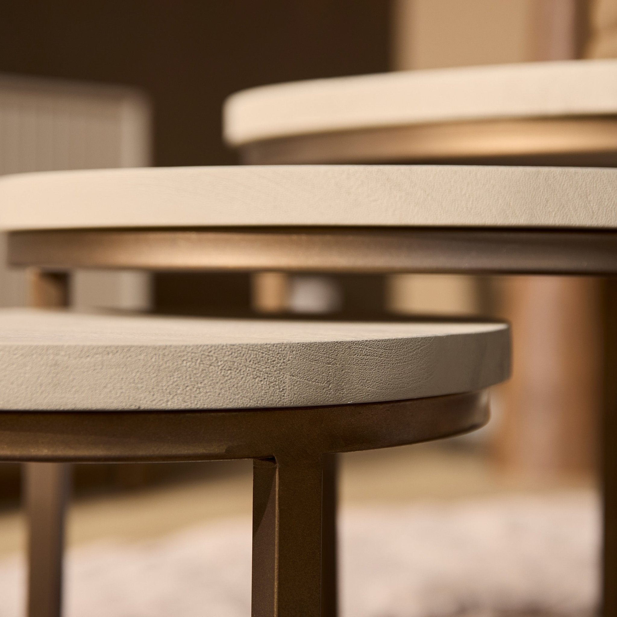 Salontafelset van 3 Madison Sand70 cm