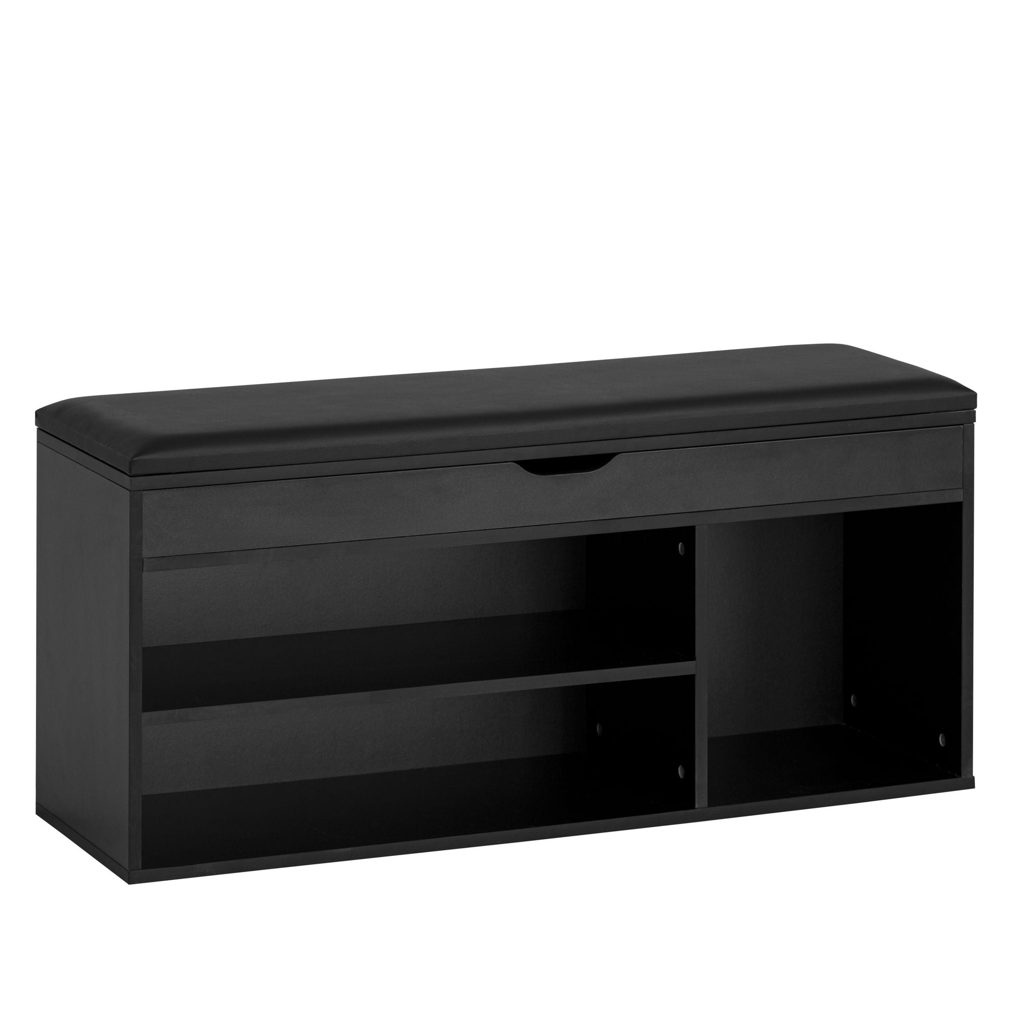 Schoenenbank zwart | 104 cm lengte | Halbankjes (tijdelijk offline)