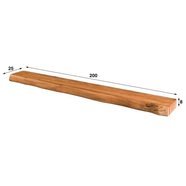 Wandplank Boomstam 200cm