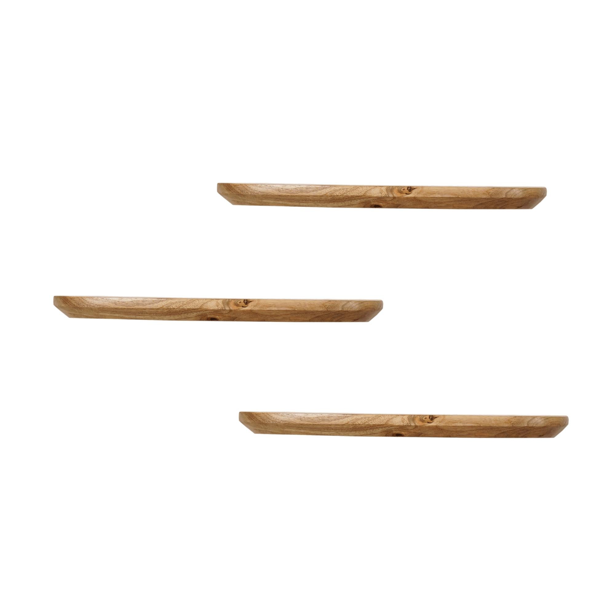 Wandplank Gusta Naturel | Set van 3 | zwevend