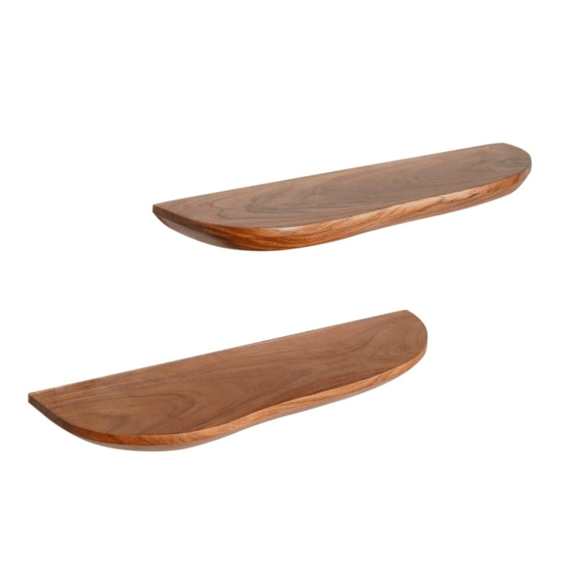 Wandplank Live edge | zwevend | Set van 2