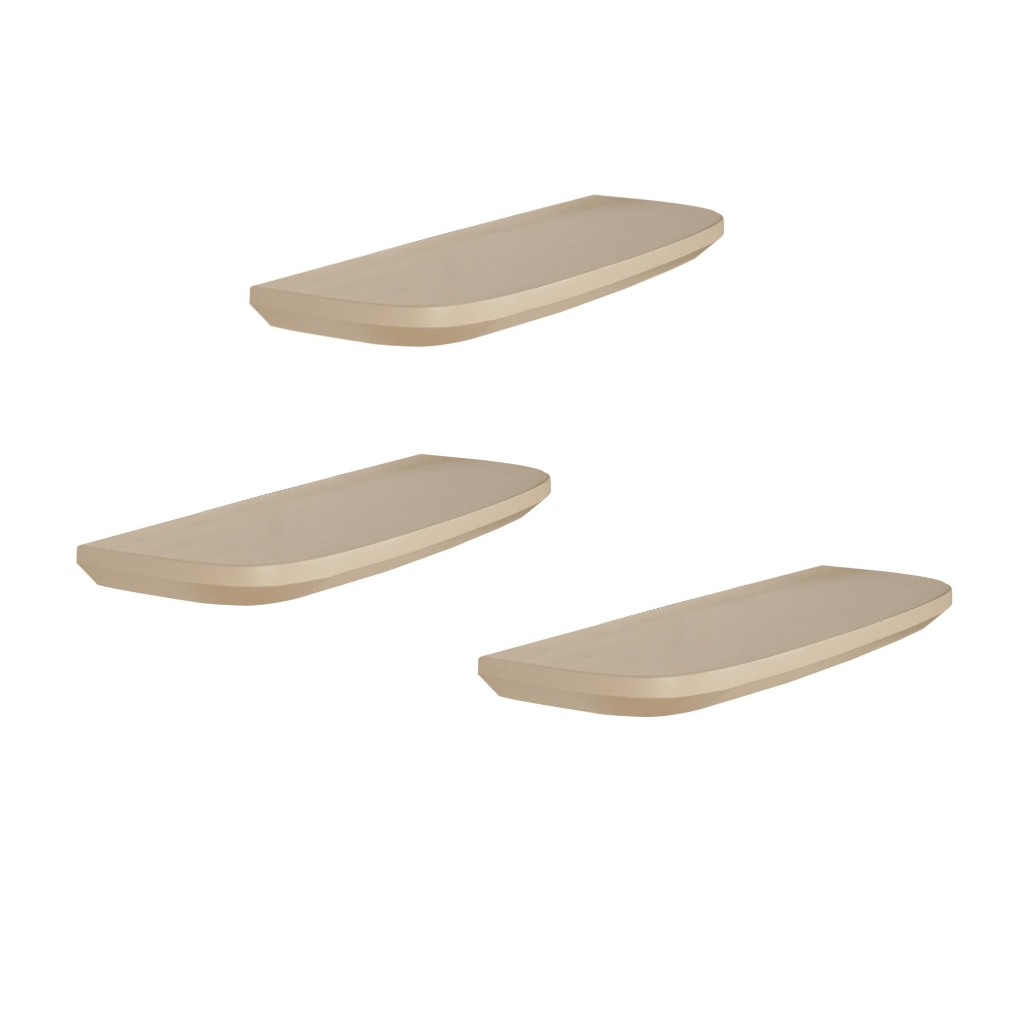 Wandplank Set van 3 Lume | Sand | zwevend