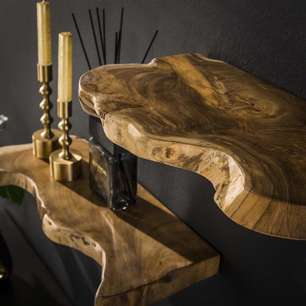 Wandplank set van 3 Boomstam Nature | zwevend