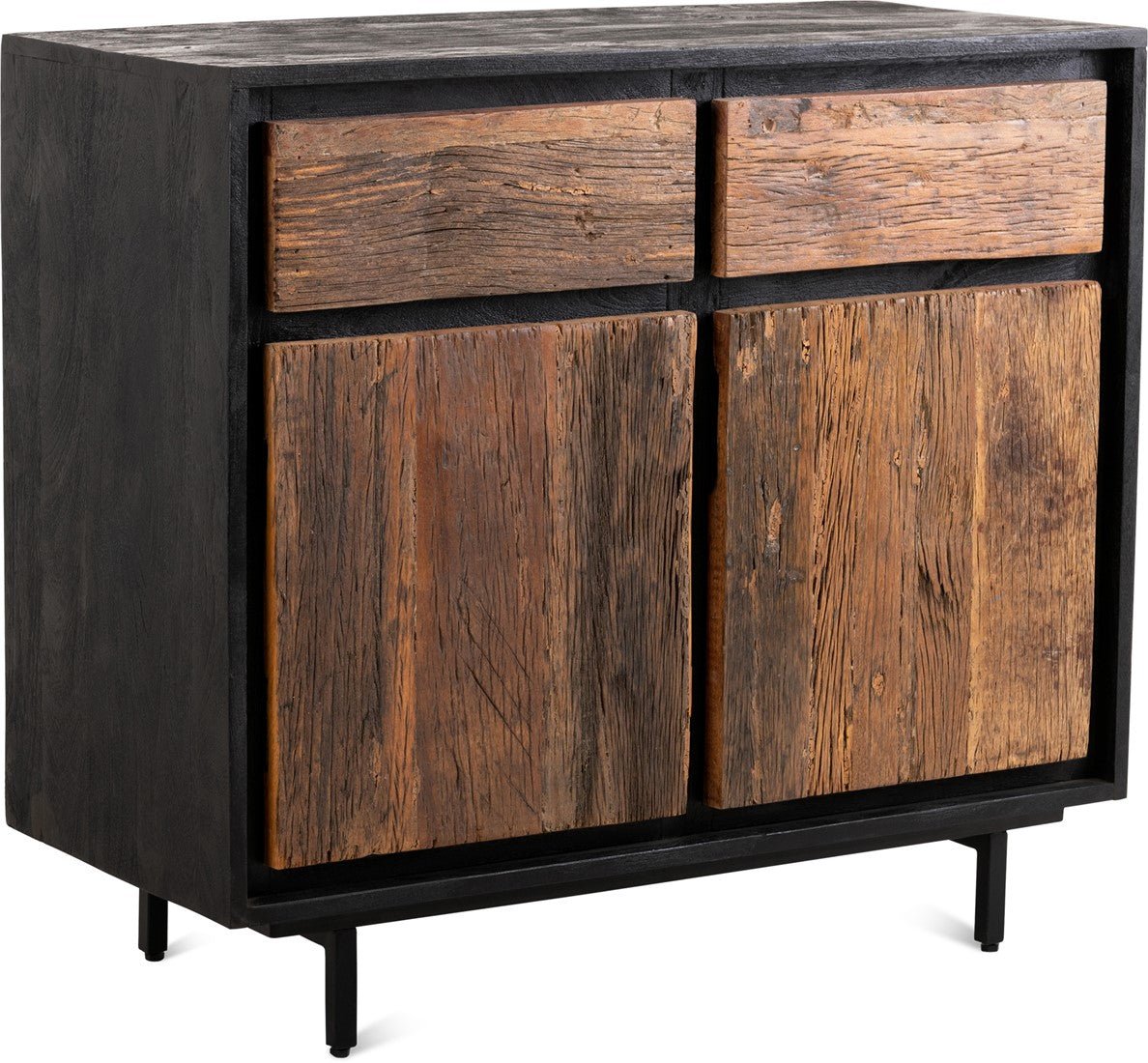 Dressoir kast mango hout | Industrieel Design | 90x40x80cm - Industrieelinhuis.nl
