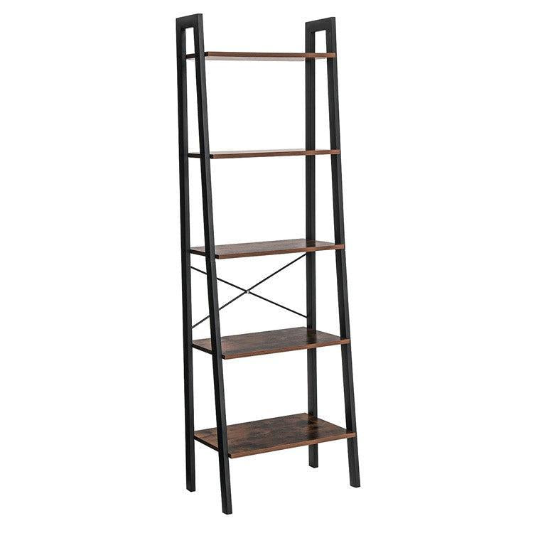 Schappenkast / Boekenkast Industrieel Design | Houtlook en Staal | 56x34x172cm - Industrieelinhuis.nl