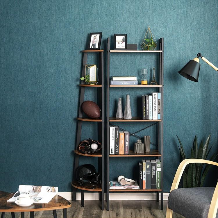 Schappenkast / Boekenkast Industrieel Design | Houtlook en Staal | 56x34x172cm - Industrieelinhuis.nl
