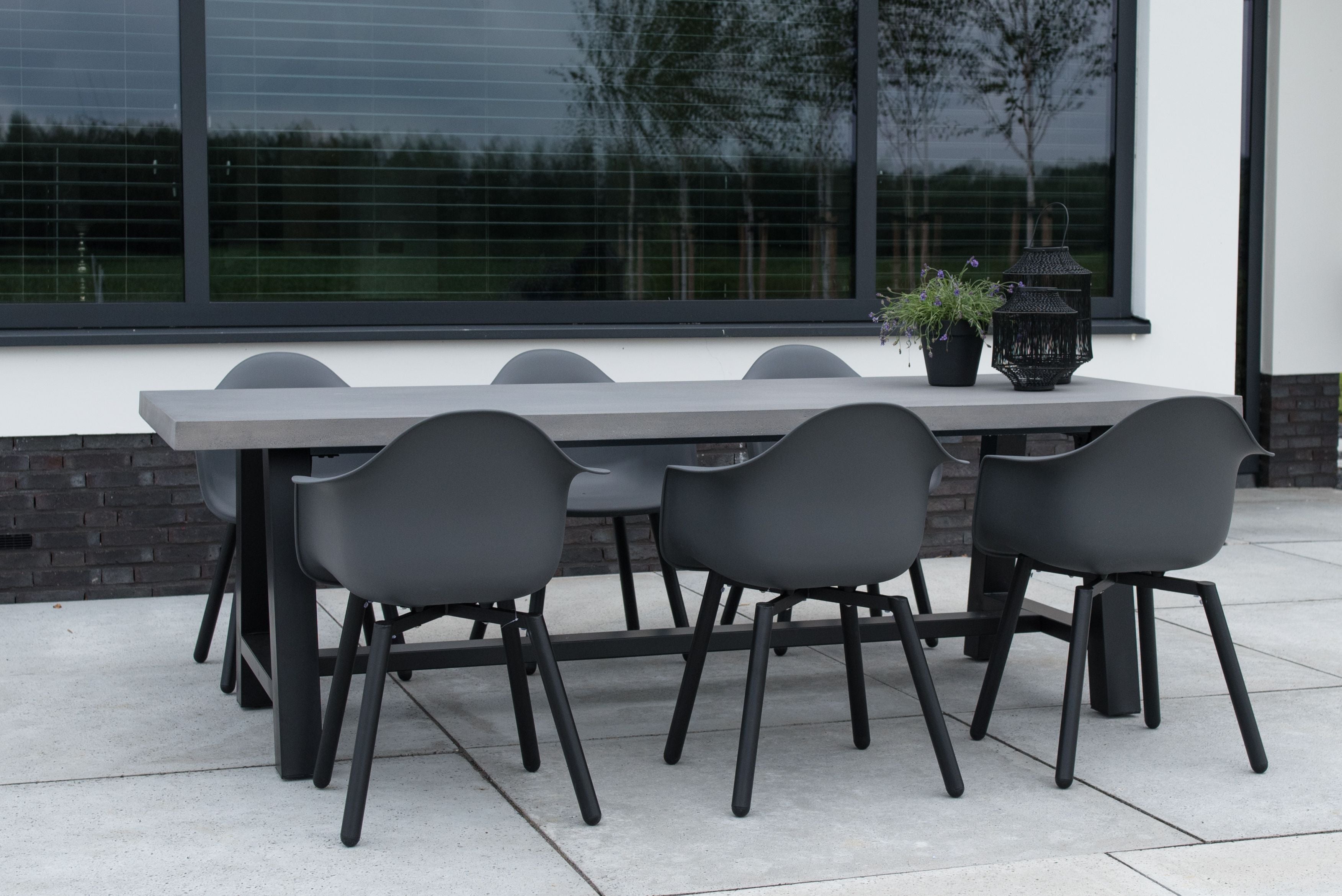 Tuinstoel / Kuipstoel Monti Antraciet - Industrieelinhuis.nl