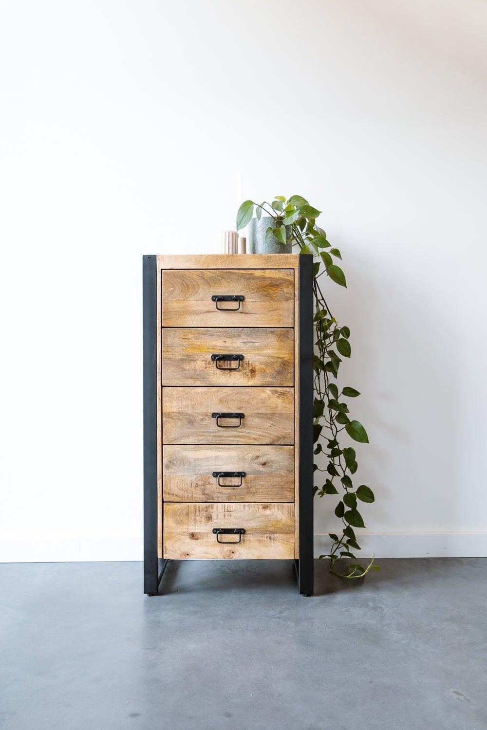 Ladekast Britt - Industrieelinhuis.nl