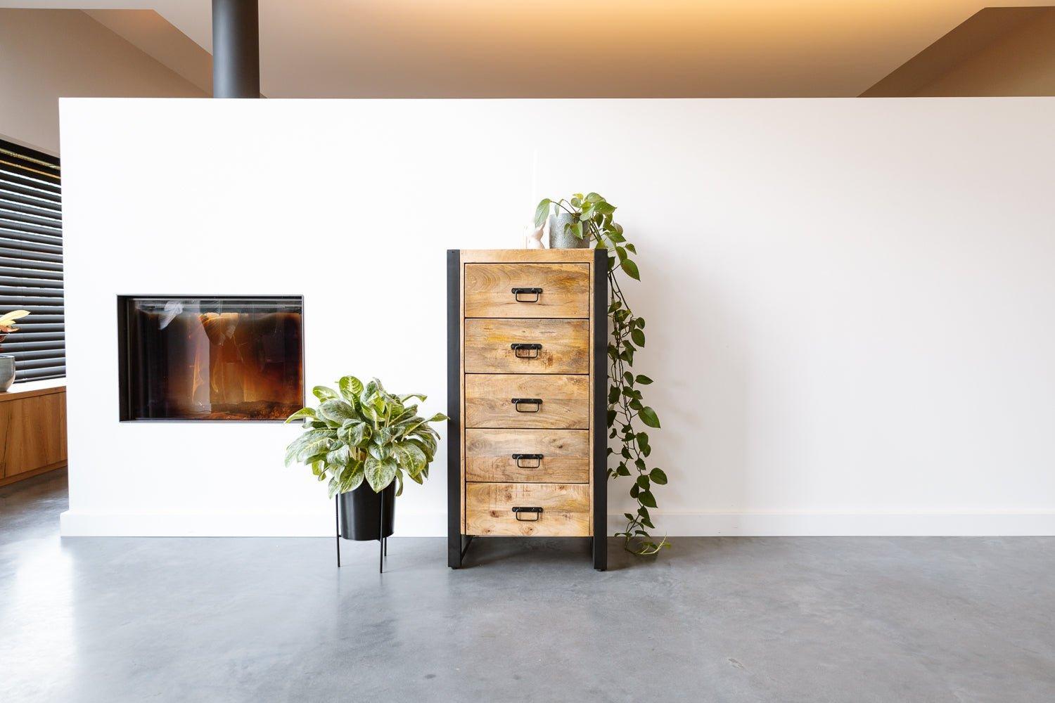 Ladekast Britt - Industrieelinhuis.nl