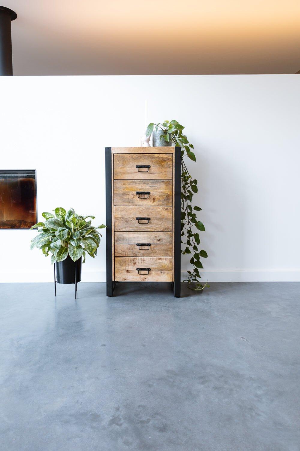 Ladekast Britt - Industrieelinhuis.nl