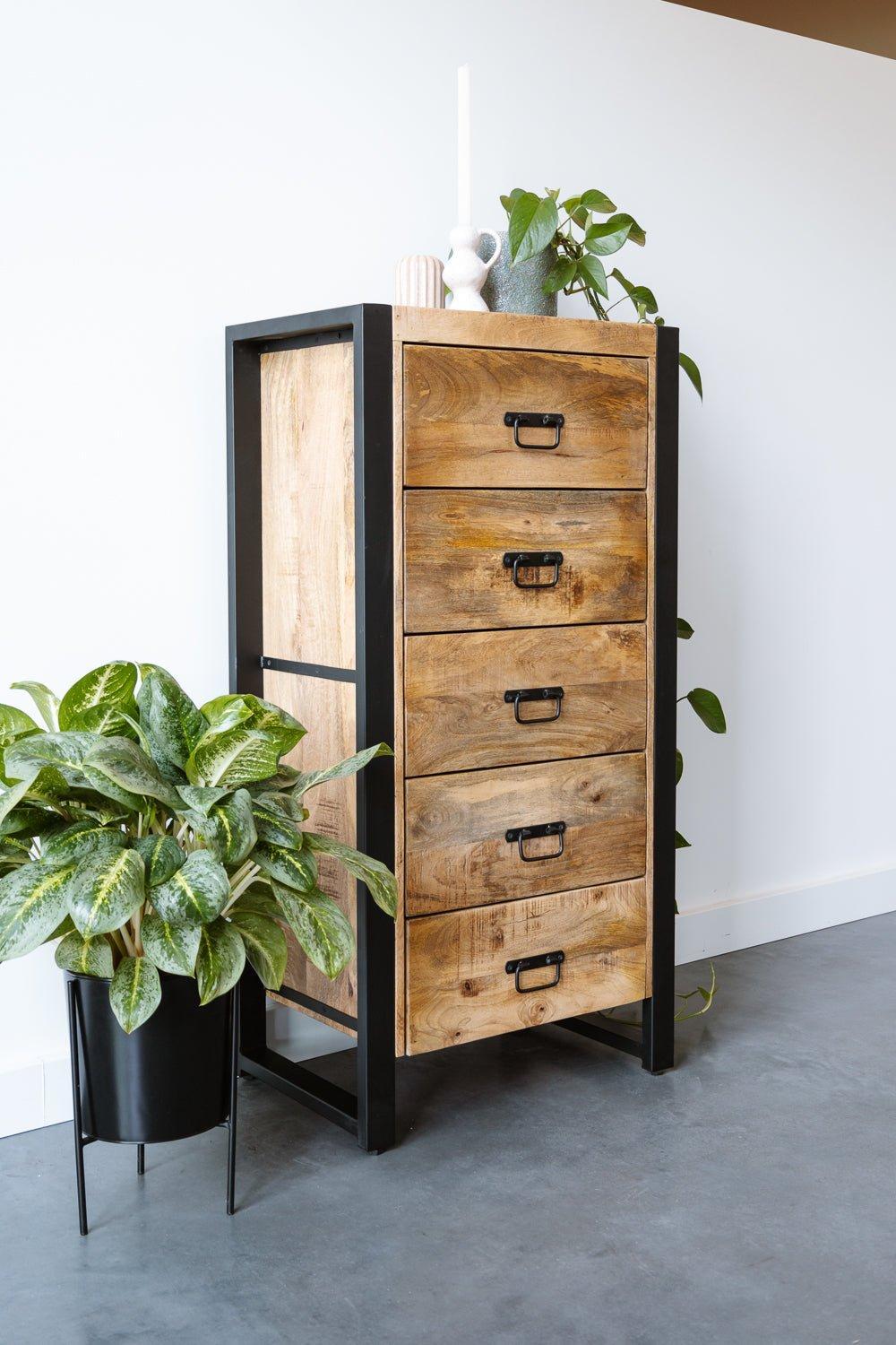 Ladekast Britt - Industrieelinhuis.nl