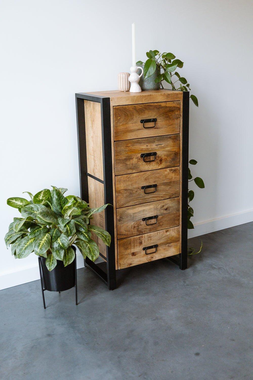 Ladekast Britt - Industrieelinhuis.nl