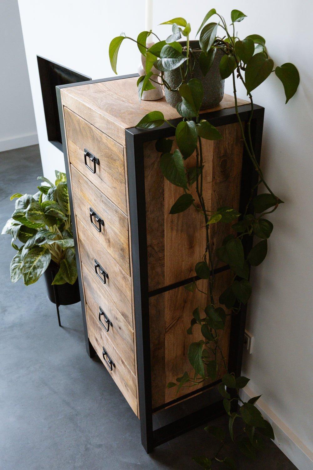 Ladekast Britt - Industrieelinhuis.nl