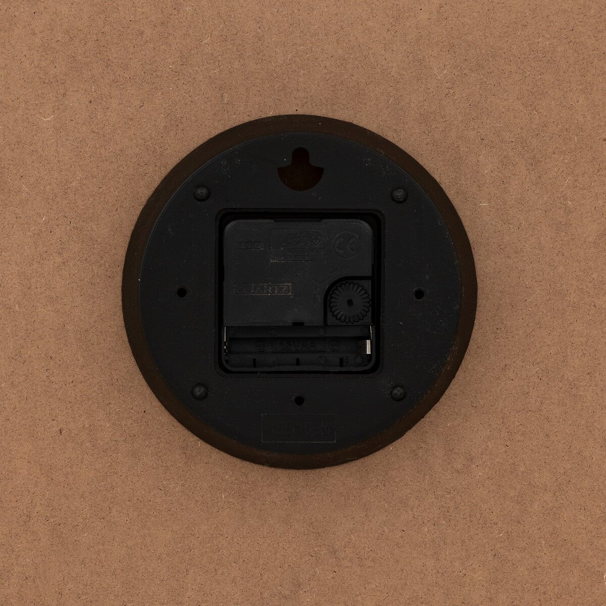 Klok Wandklok Ivana industrieel | Zwart Staal Licht Hout | ø 55cm - Industrieelinhuis.nl