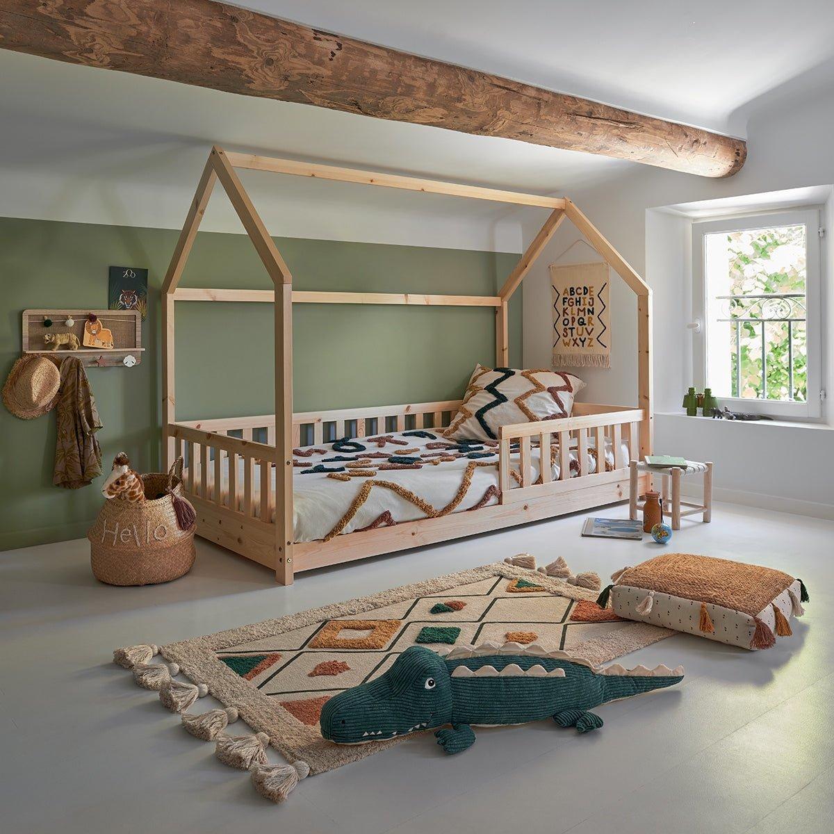 Kinderbed naturel hout tent Bosco - Industrieelinhuis.nl