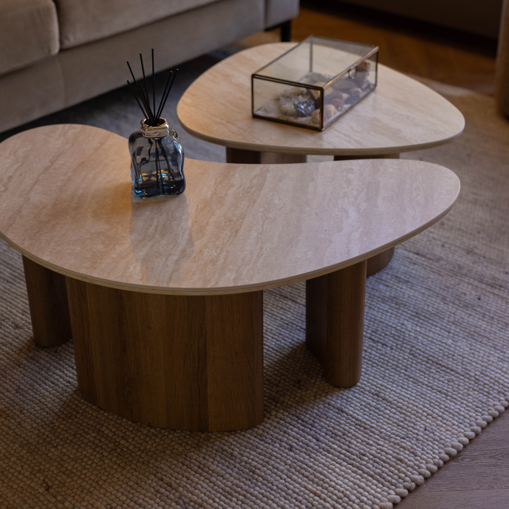Salontafel set van 2 Trevi | Organische salontafels
