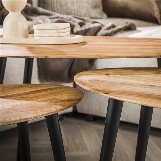 Salontafel Organic set/3