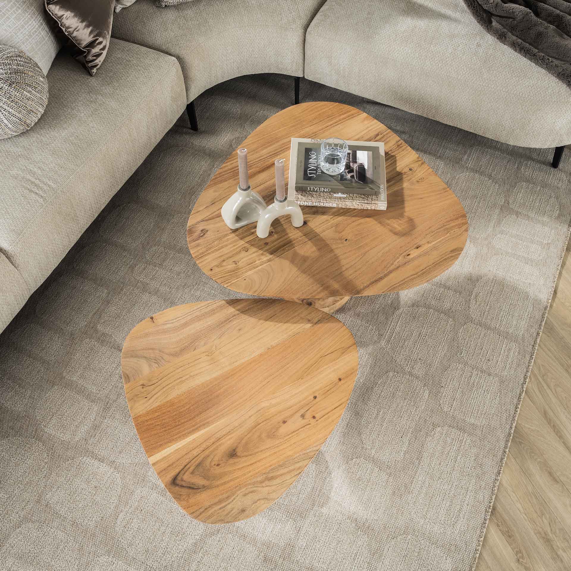 Salontafelset Triangel Zane - Industrieelinhuis.nl