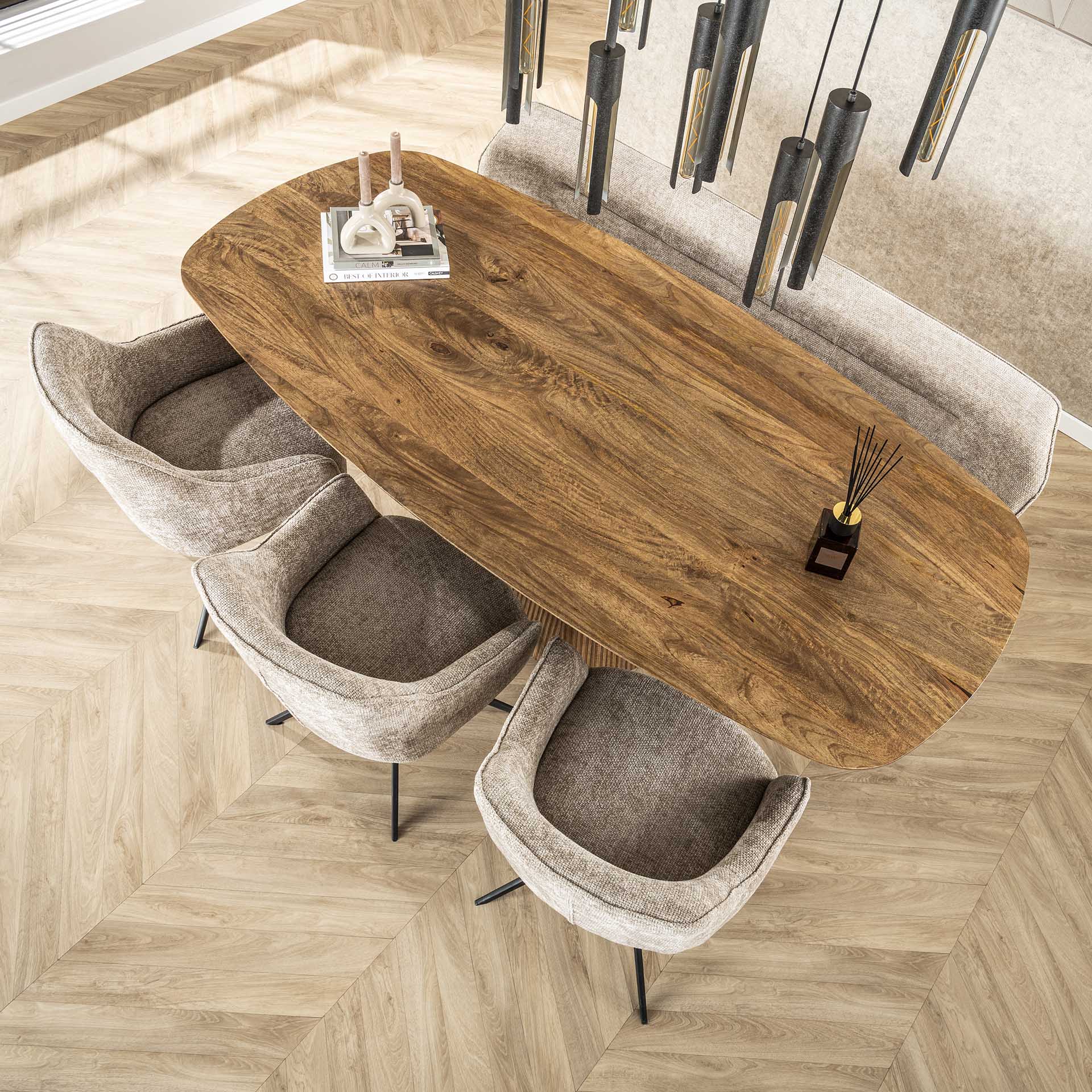 Organische eetkamertafel Flow